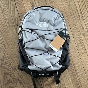 The North Face Borealis Backpack in Gray and Black